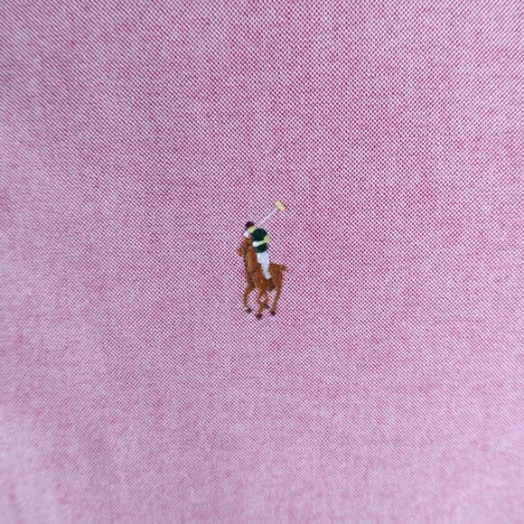 Polo Ralph Lauren Shirt Mens XL Salmon Pink Classic Fit Button Down Flesh Pony - Picture 3 of 8